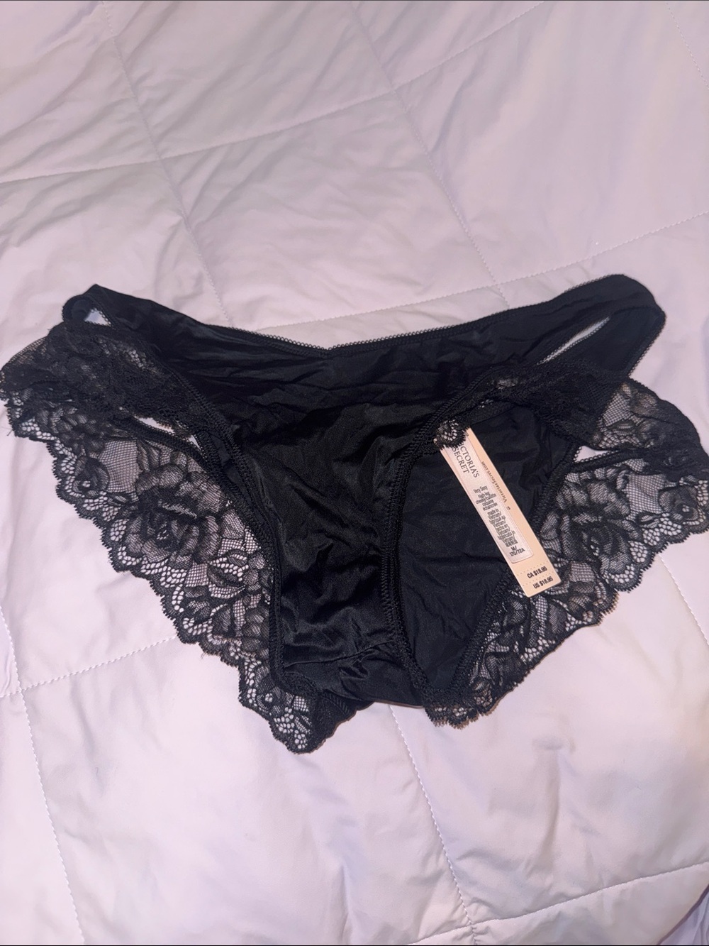 NWT Victoria’s Secret Black Lace Panty